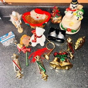 Vintage and antique Christmas decor lot